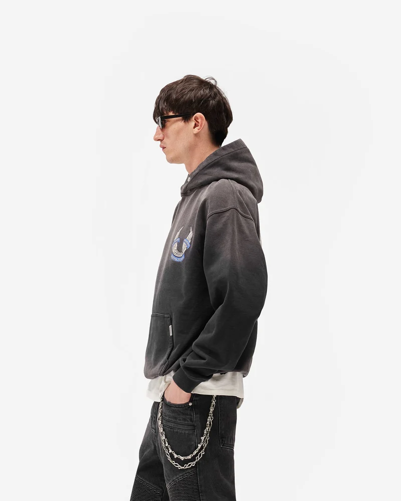 Represent X Belstaff Born To Bike Hoodie - Aged Black