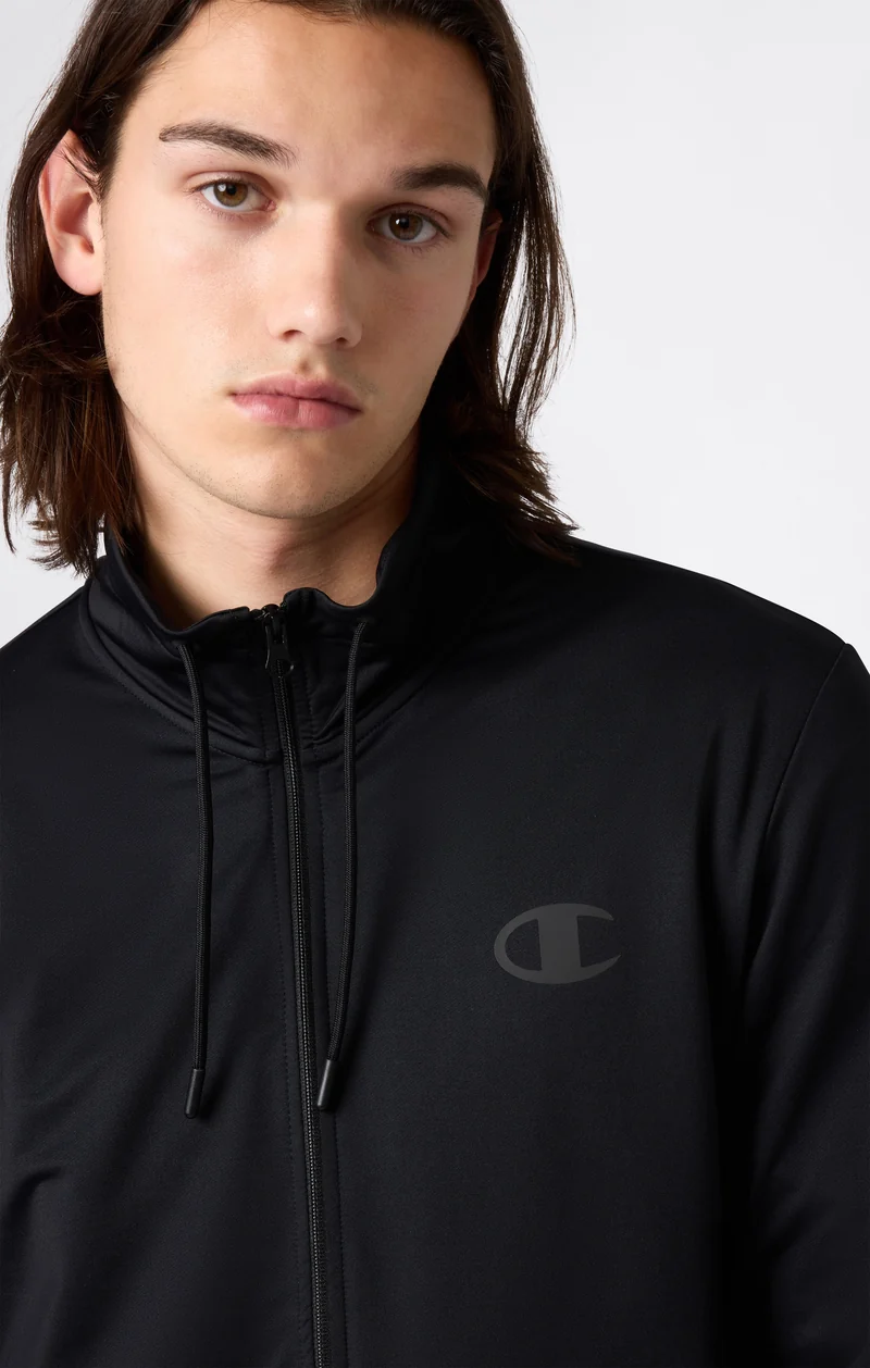 Men's Slim Fit Full-Zip Stretch Poly Hoodie