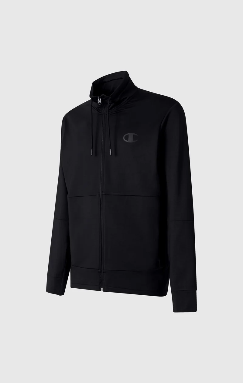 Men's Slim Fit Full-Zip Stretch Poly Hoodie