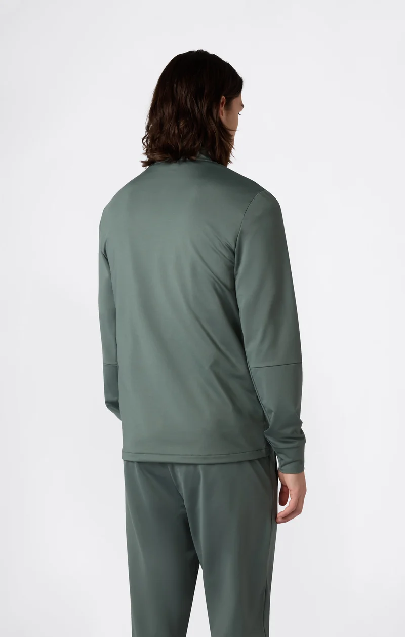Men's Slim Fit Full-Zip Stretch Poly Hoodie