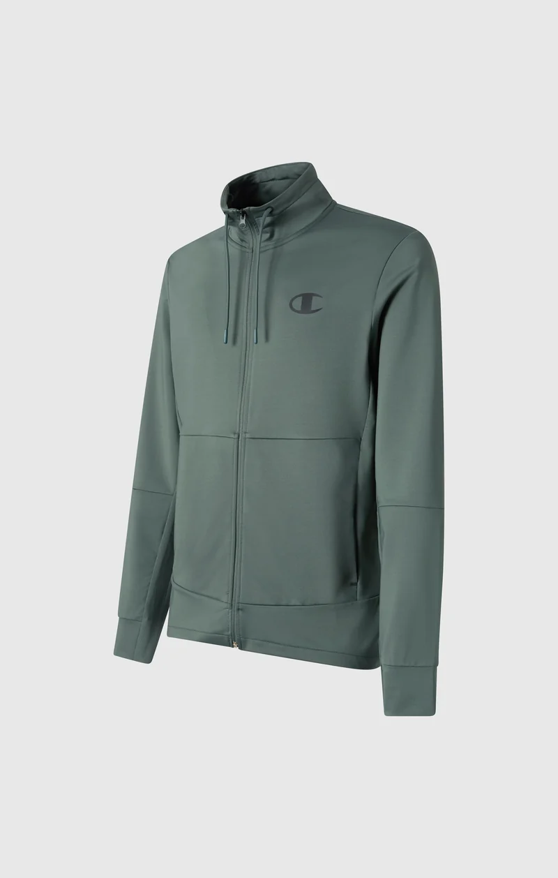 Men's Slim Fit Full-Zip Stretch Poly Hoodie