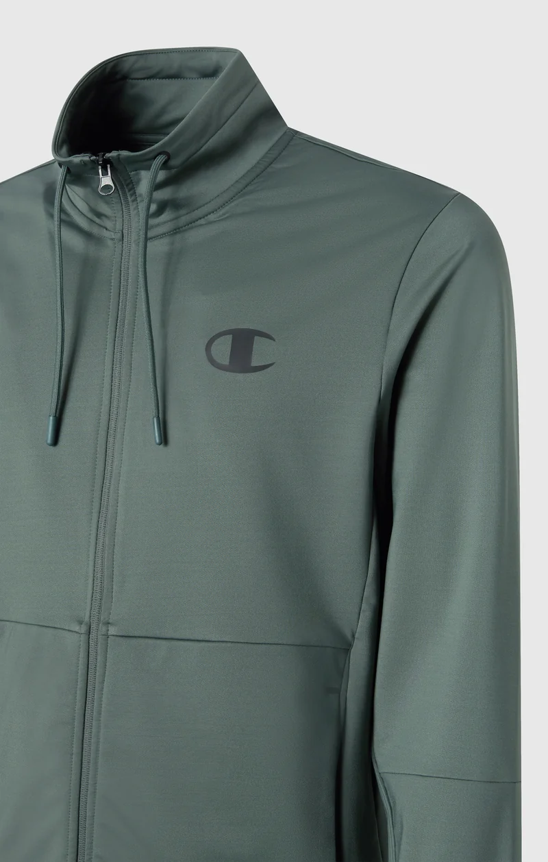 Men's Slim Fit Full-Zip Stretch Poly Hoodie