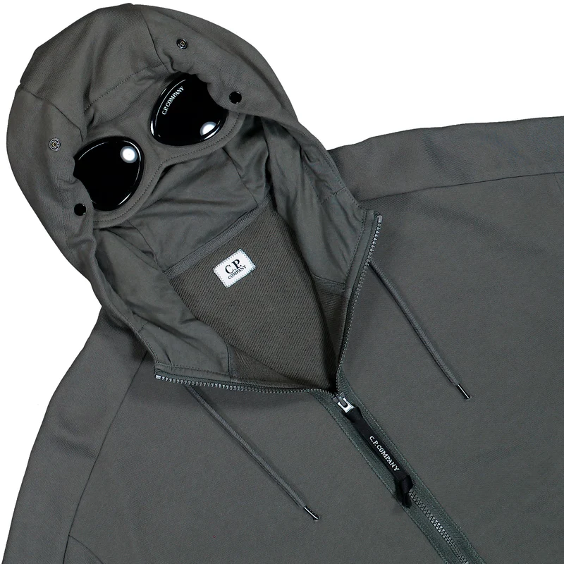 Diagonal Raised Fleece Goggle Sweatshirt