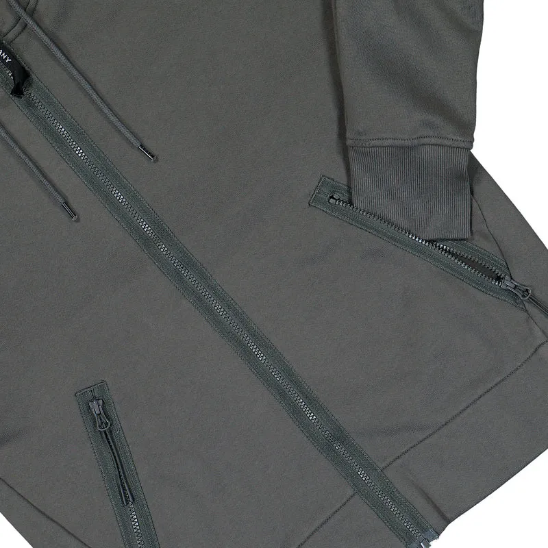 Diagonal Raised Fleece Goggle Sweatshirt