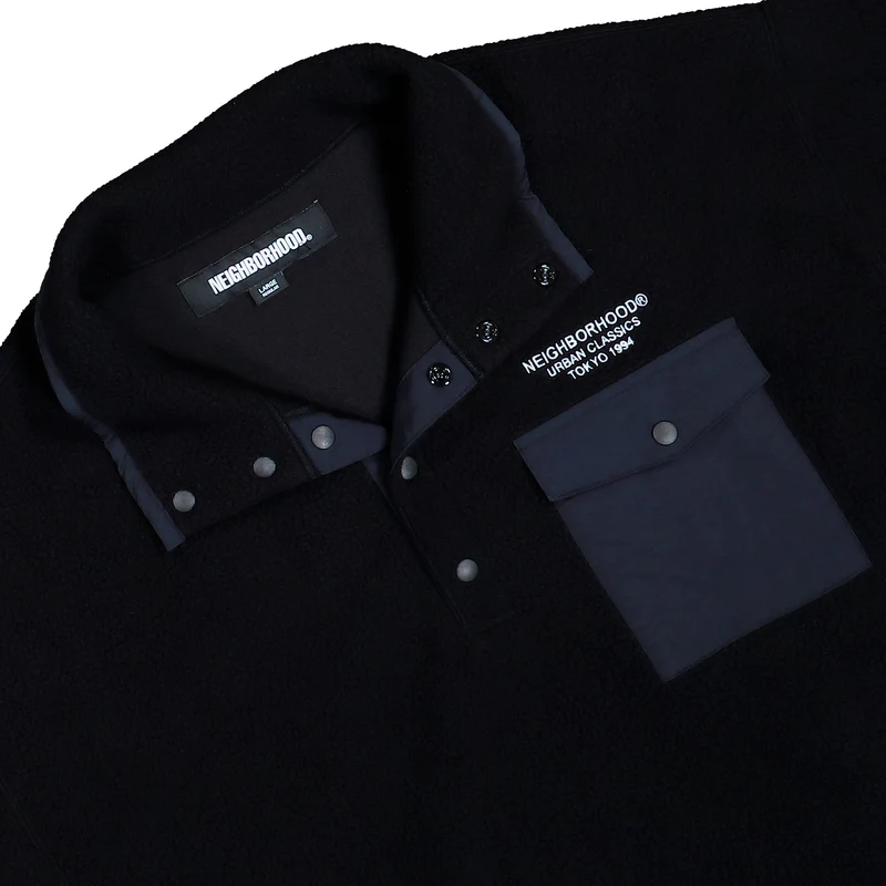Fleece Stand Collar LS