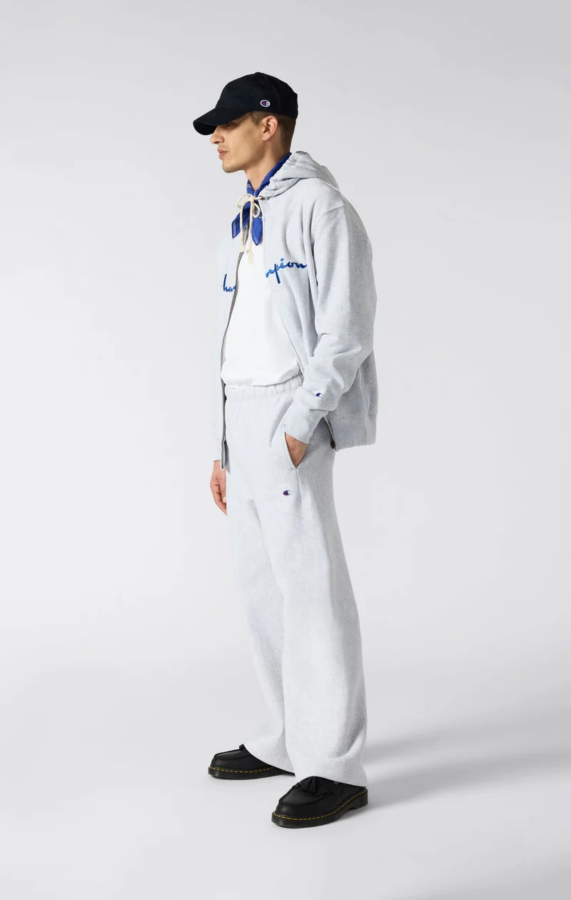 Men’s Heavyweight Wide-Leg Fleece Jogger Pants Reverse Weave