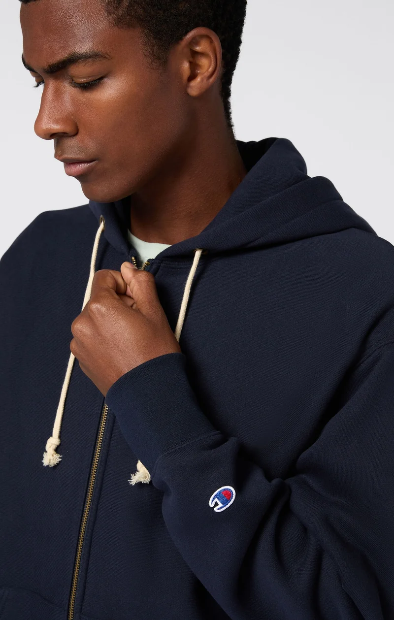 Reverse Weave Men's Fleece Zip Up Hoodie