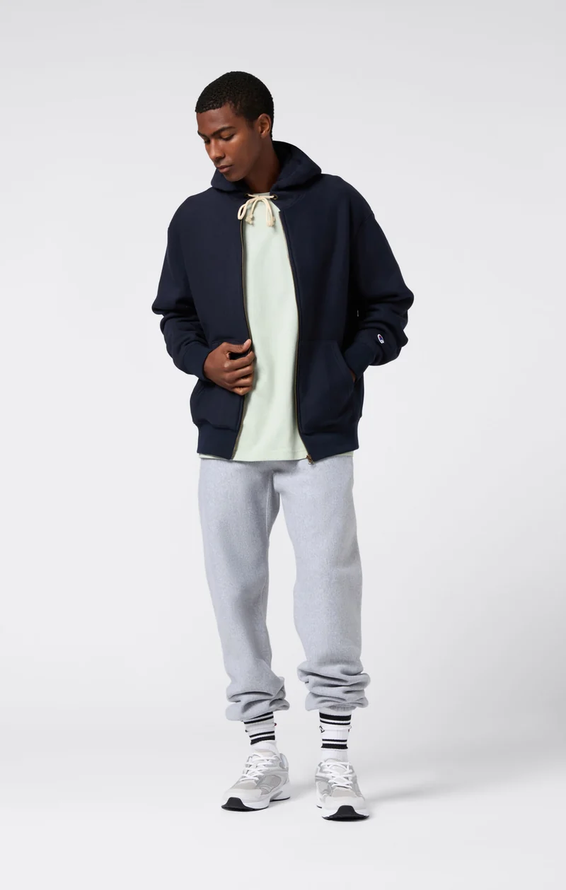Reverse Weave Men's Fleece Zip Up Hoodie