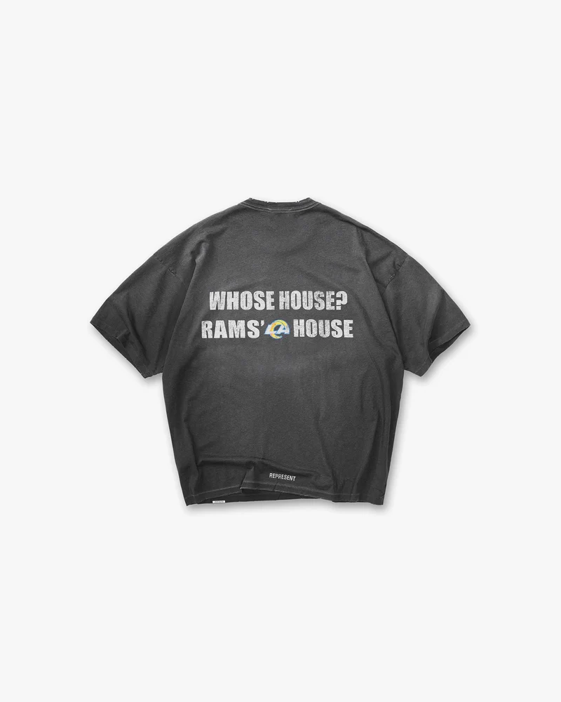 Los Angeles Rams x Represent T-Shirt - Stained Black