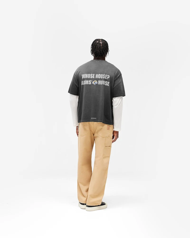 Los Angeles Rams x Represent T-Shirt - Stained Black