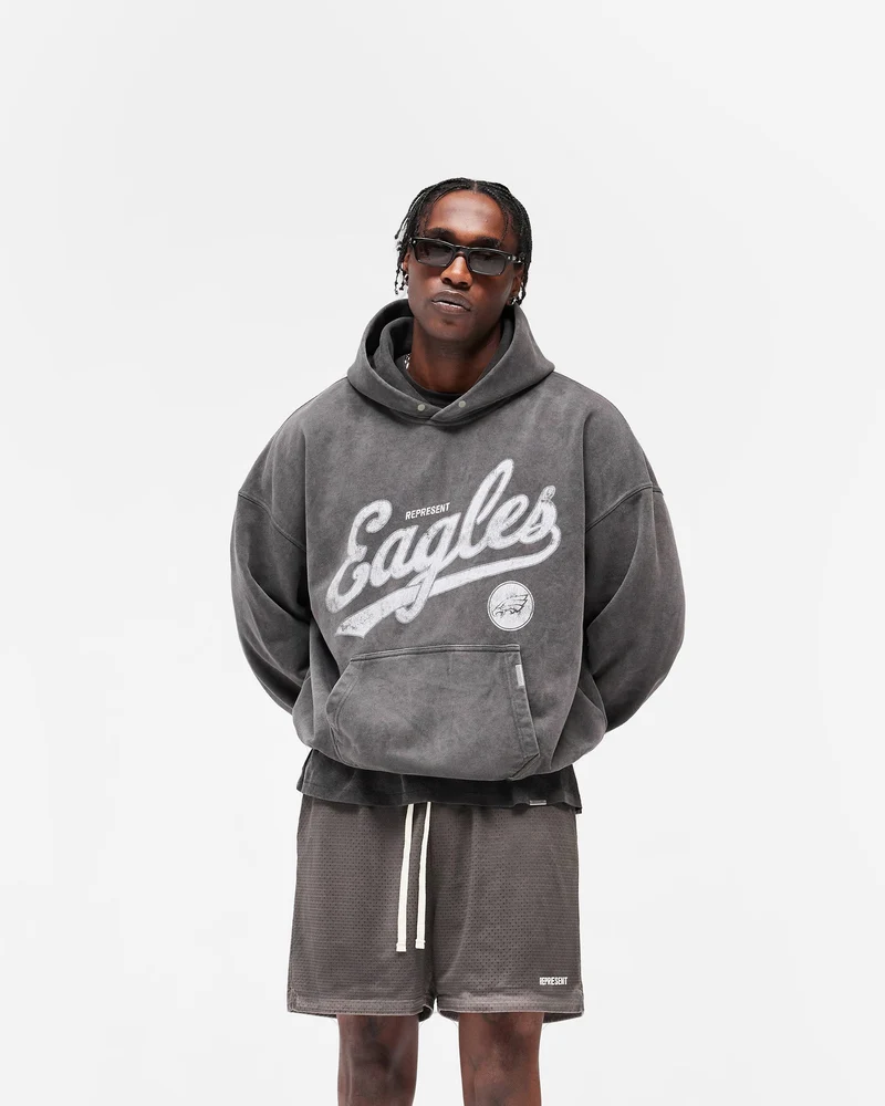 Philadelphia Eagles x Represent Hoodie - Vintage Grey
