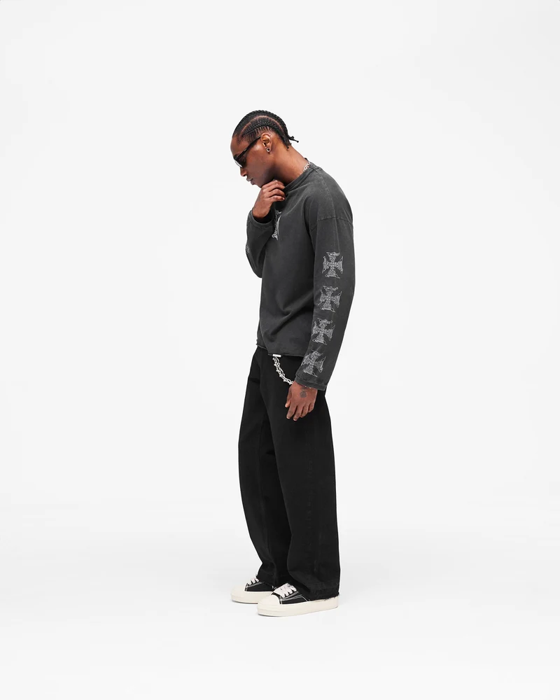 MH Long Sleeve T-Shirt - Faded Black