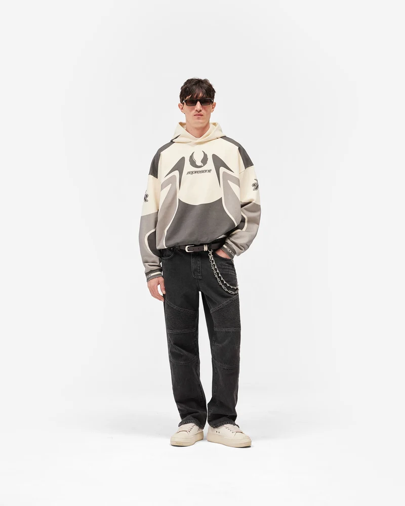 Represent X Belstaff Racing Hoodie - Dark Grey