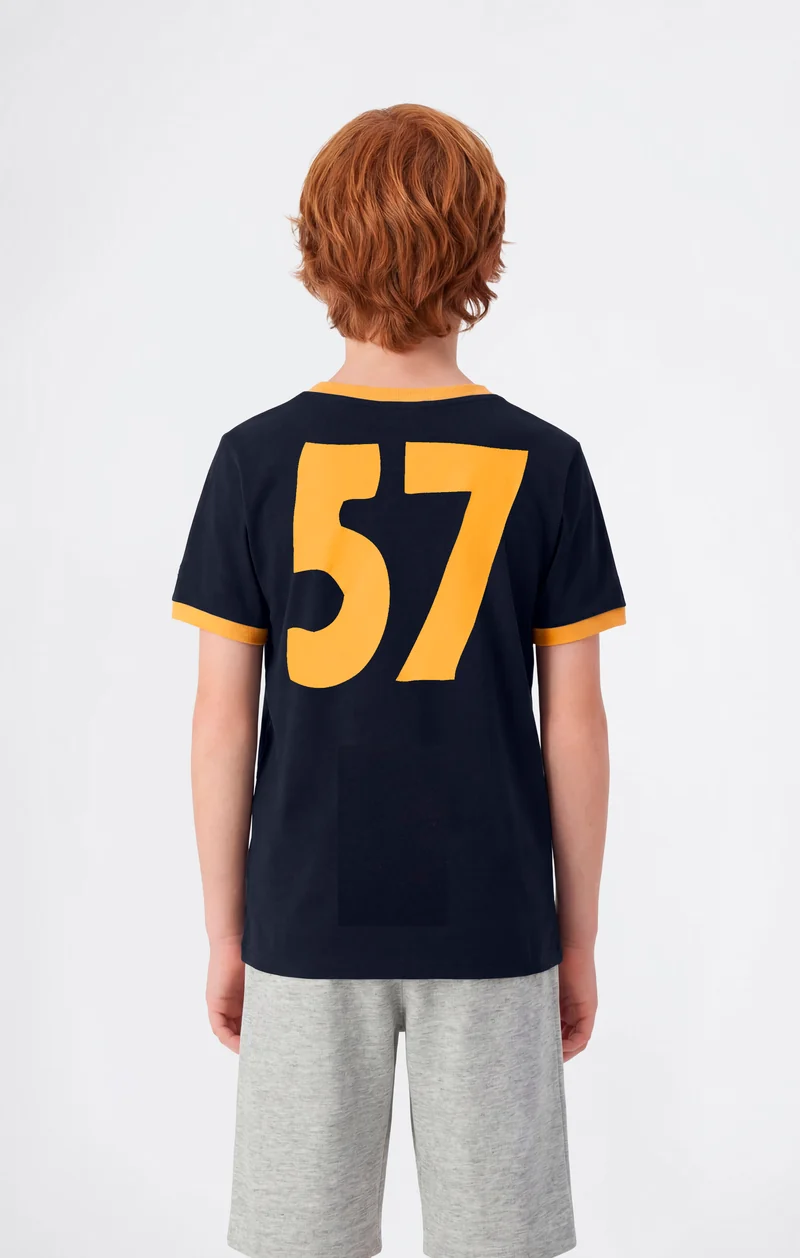 Boys’ Ringer T-Shirt with Graphic