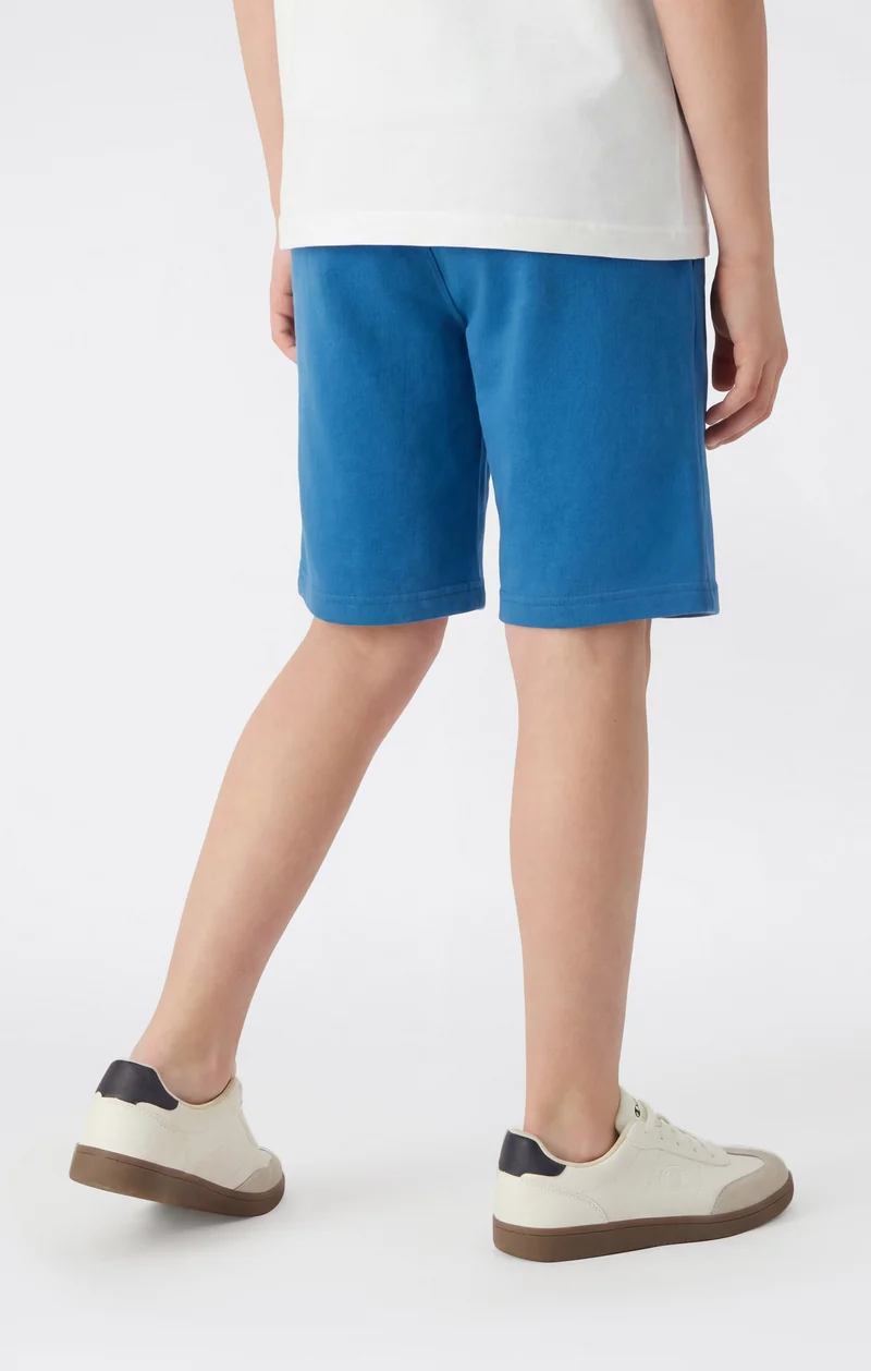 Boys’ Bermuda Shorts with Small Embroidered Logo Icons