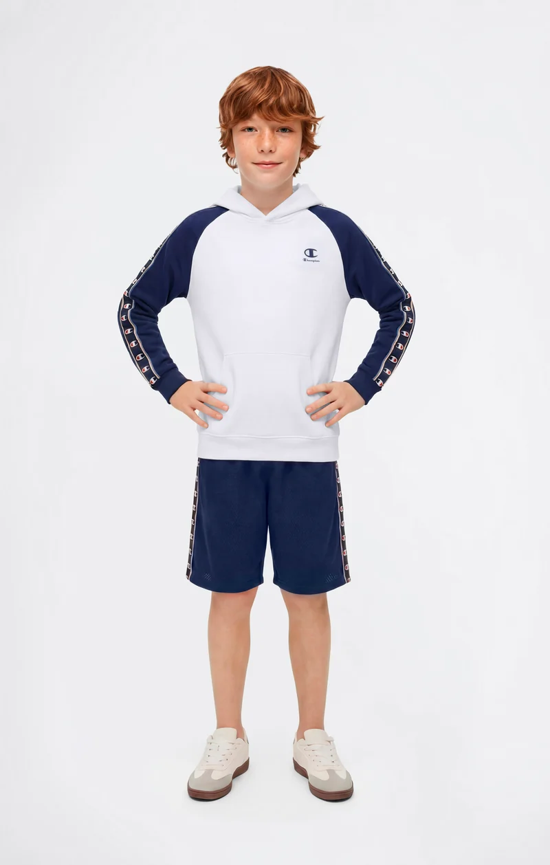 Boys’ Hooded Sweatshirt with C-Logo Tape