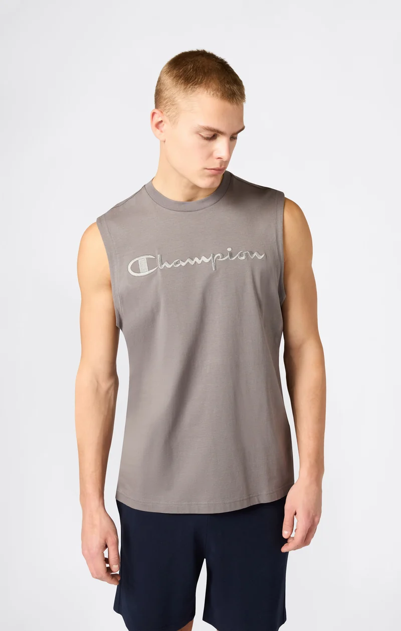 Men’s Tank Top with Maxi Embroidery Logo Icons