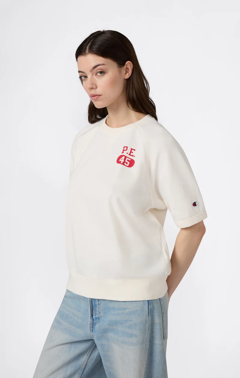 Women’s Short Sleeve Crewneck Sweatshirt with Graphic