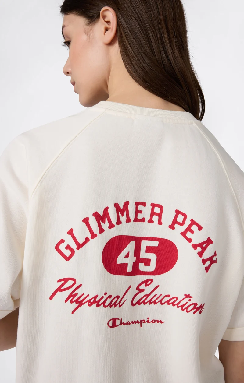Women’s Short Sleeve Crewneck Sweatshirt with Graphic