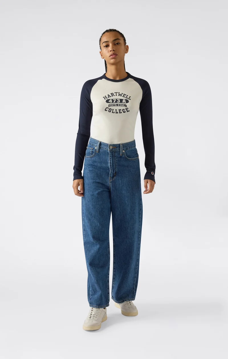 Women’s Long Sleeve Cropped T-Shirt with Graphic