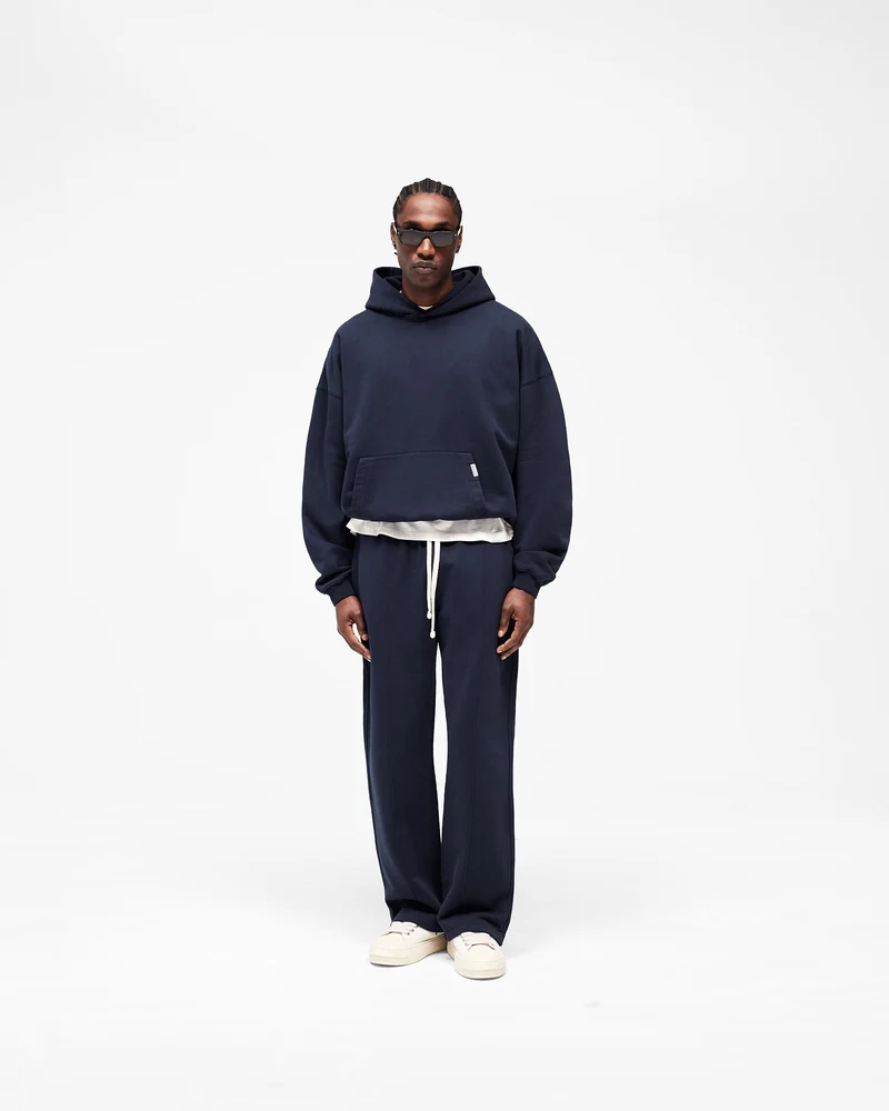 Initial Oversized Hoodie - Midnight Navy