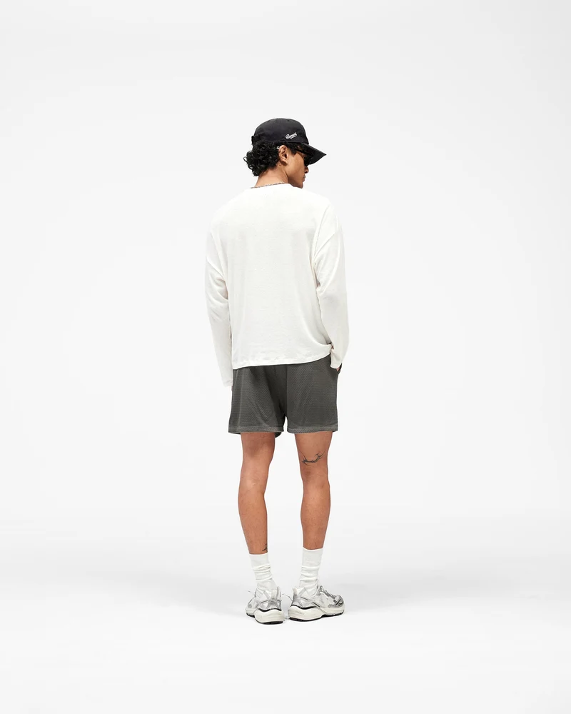 Washed Mesh Shorts - Vintage Grey
