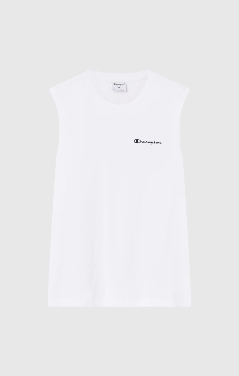 Men’s Cotton Tank Top with Small Logo Icons