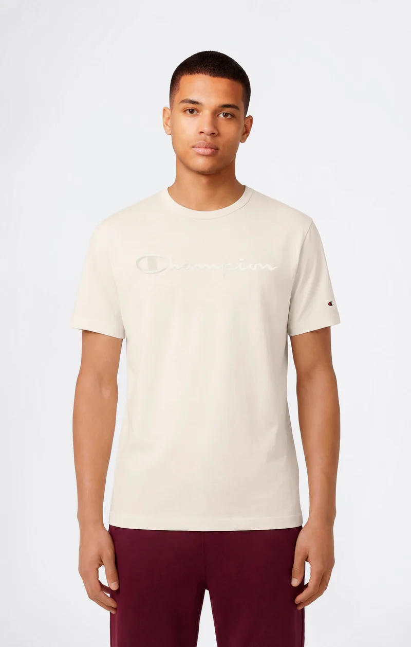 Men’s T-Shirt with Big Embroidery Logo Icons