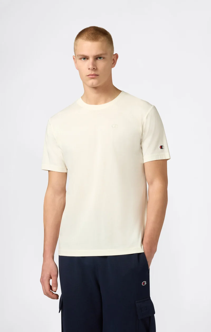 Men’s T-Shirt with Small C Embroidery Logo Icons