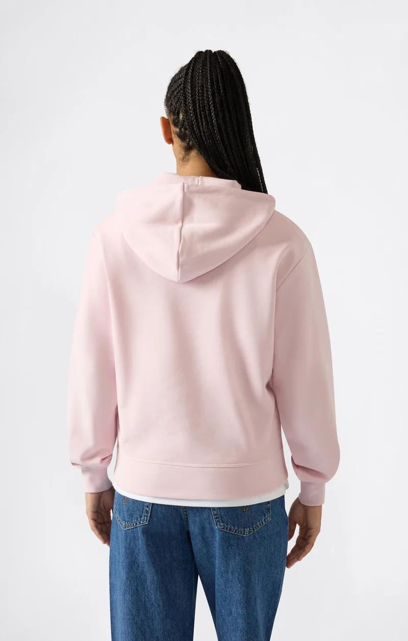 Women’s Lightweight Hooded Sweatshirt with Tonal Embroidered Maxi Logo Icons