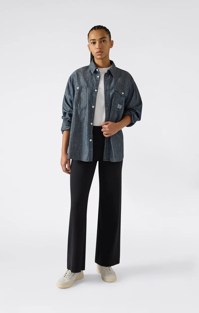 Women’s Lightweight Wide Leg Ribbed Pants Icons
