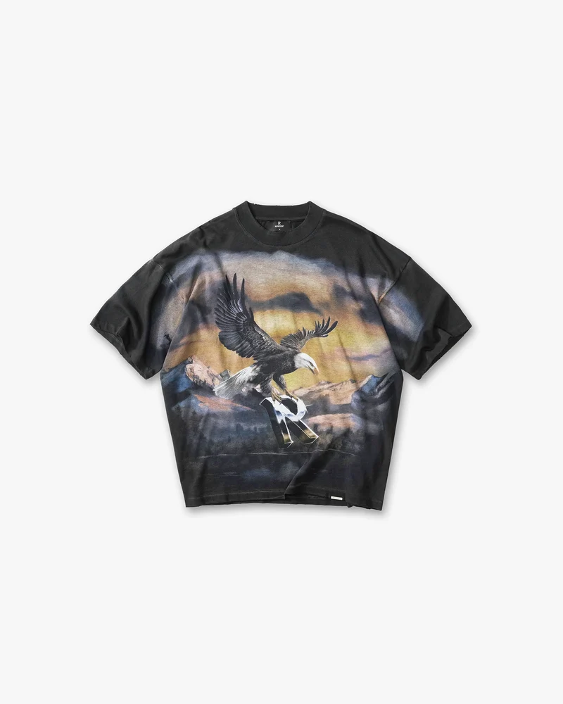 Chrome Flight T-Shirt - Stained Black