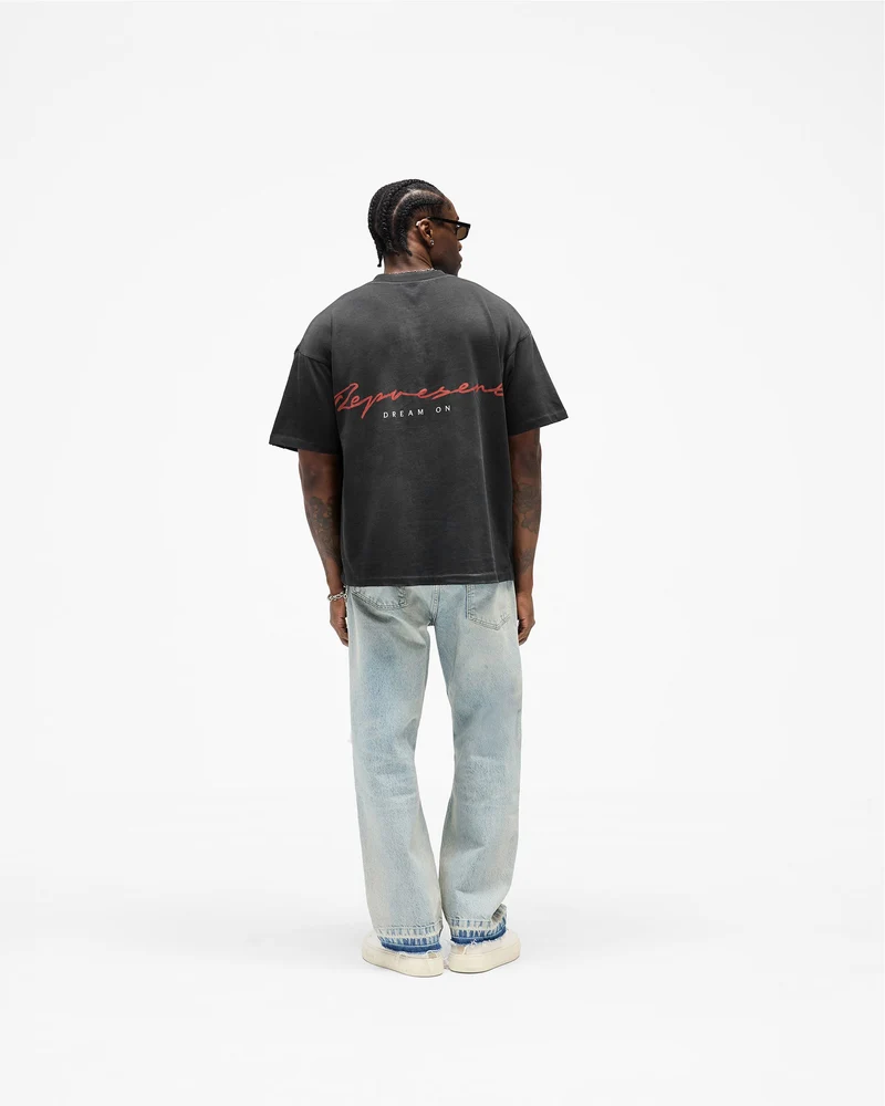 Chrome Flight T-Shirt - Stained Black