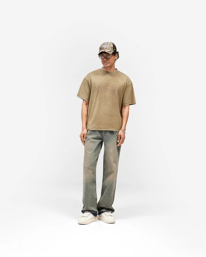 Embellished Represent T-Shirt - Vintage Khaki