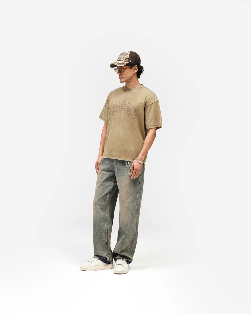 Embellished Represent T-Shirt - Vintage Khaki
