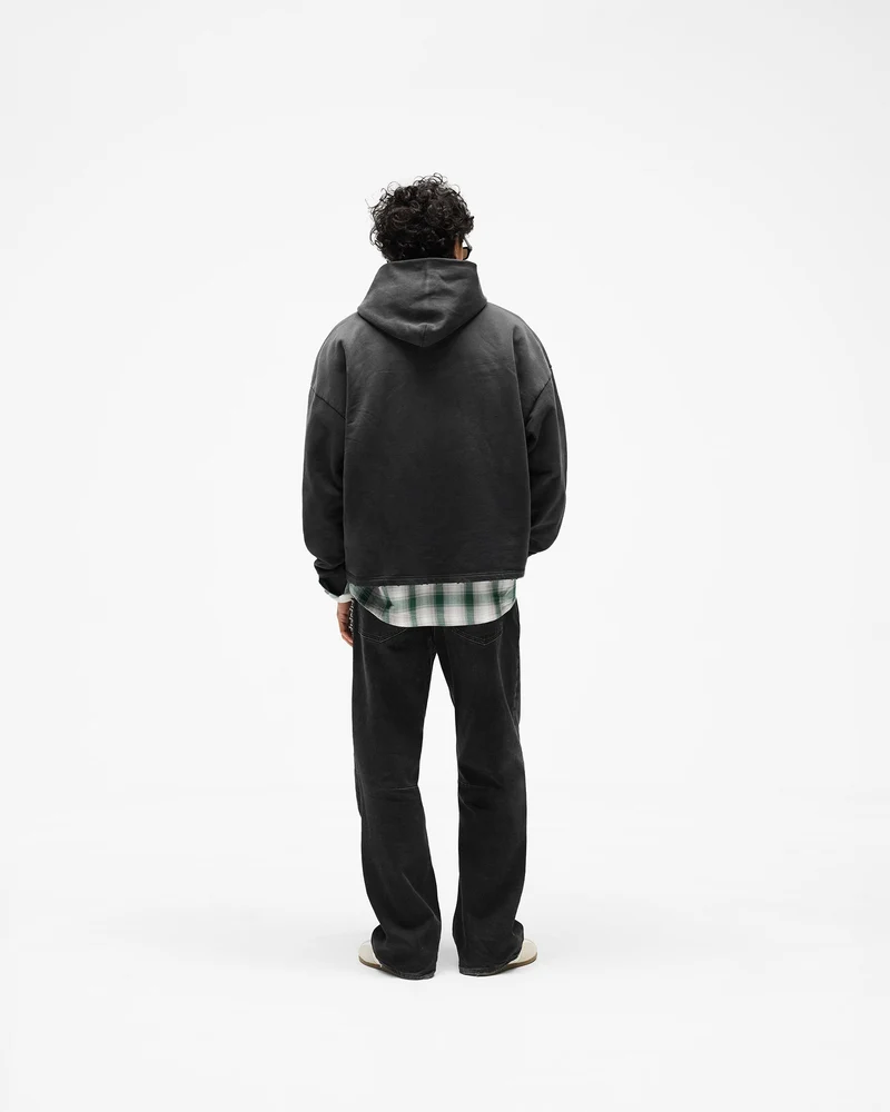 Represent Embellished Hoodie - Stained Black