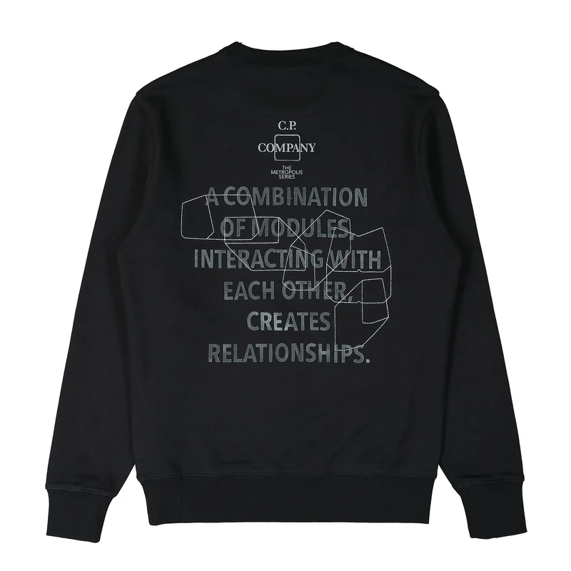 Diagonal Raised Fleece Sweatshirt