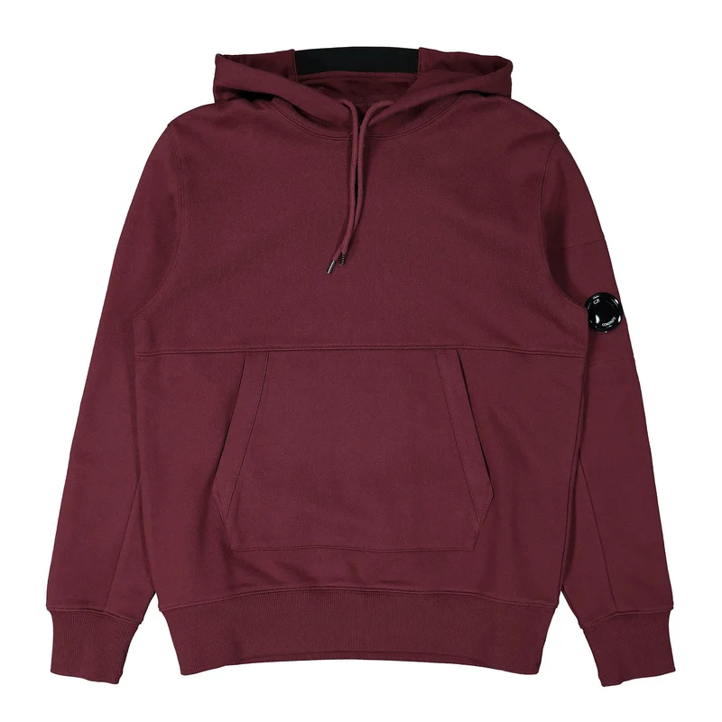 Diagonal Raised Fleece Hoodie