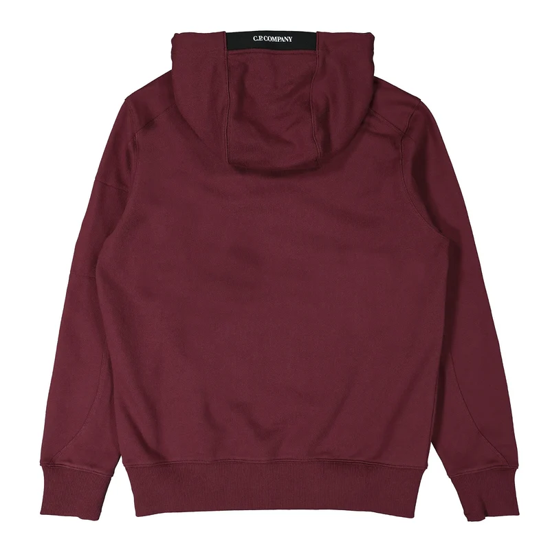 Diagonal Raised Fleece Hoodie
