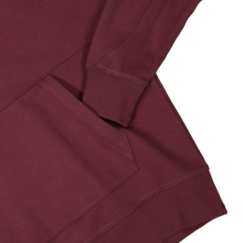 Diagonal Raised Fleece Hoodie