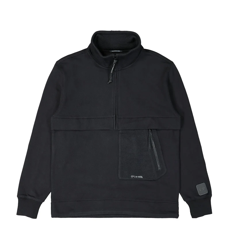 Diagonal Raised Fleece Anorak