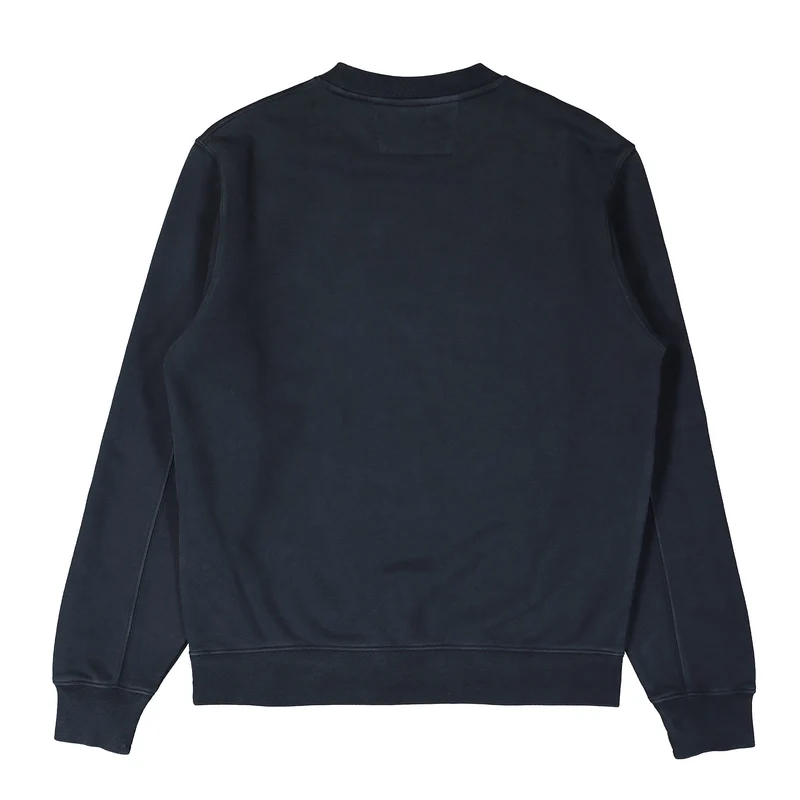 Brushed and Emerized Diagonal Fleece Sweatshirt
