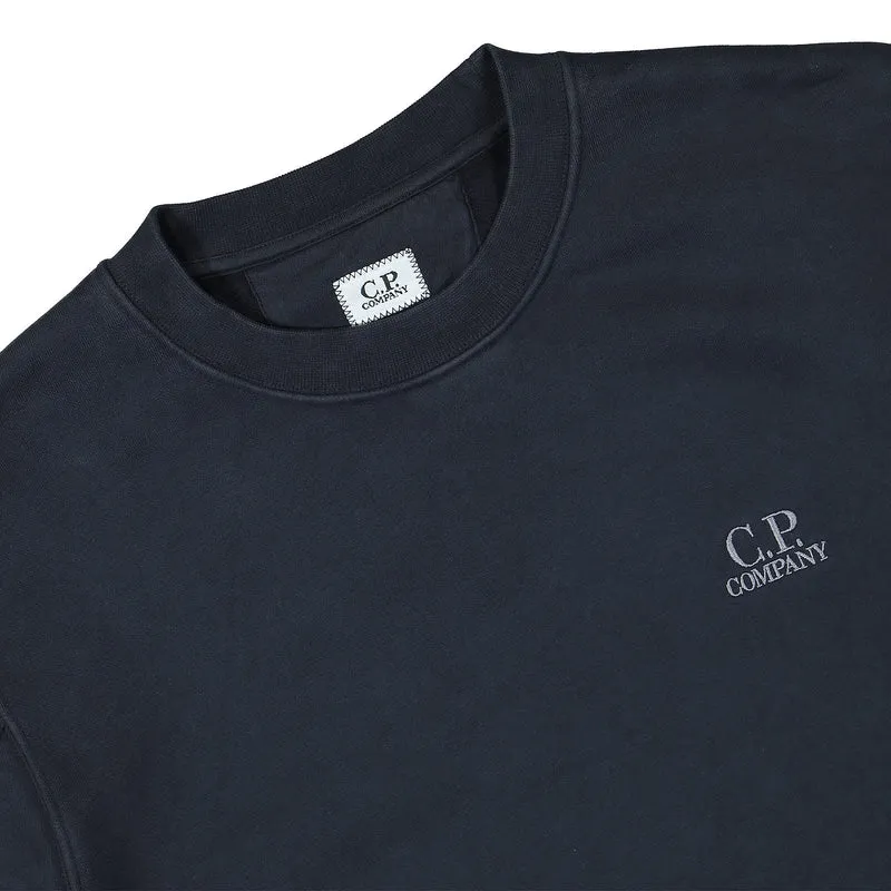 Brushed and Emerized Diagonal Fleece Sweatshirt