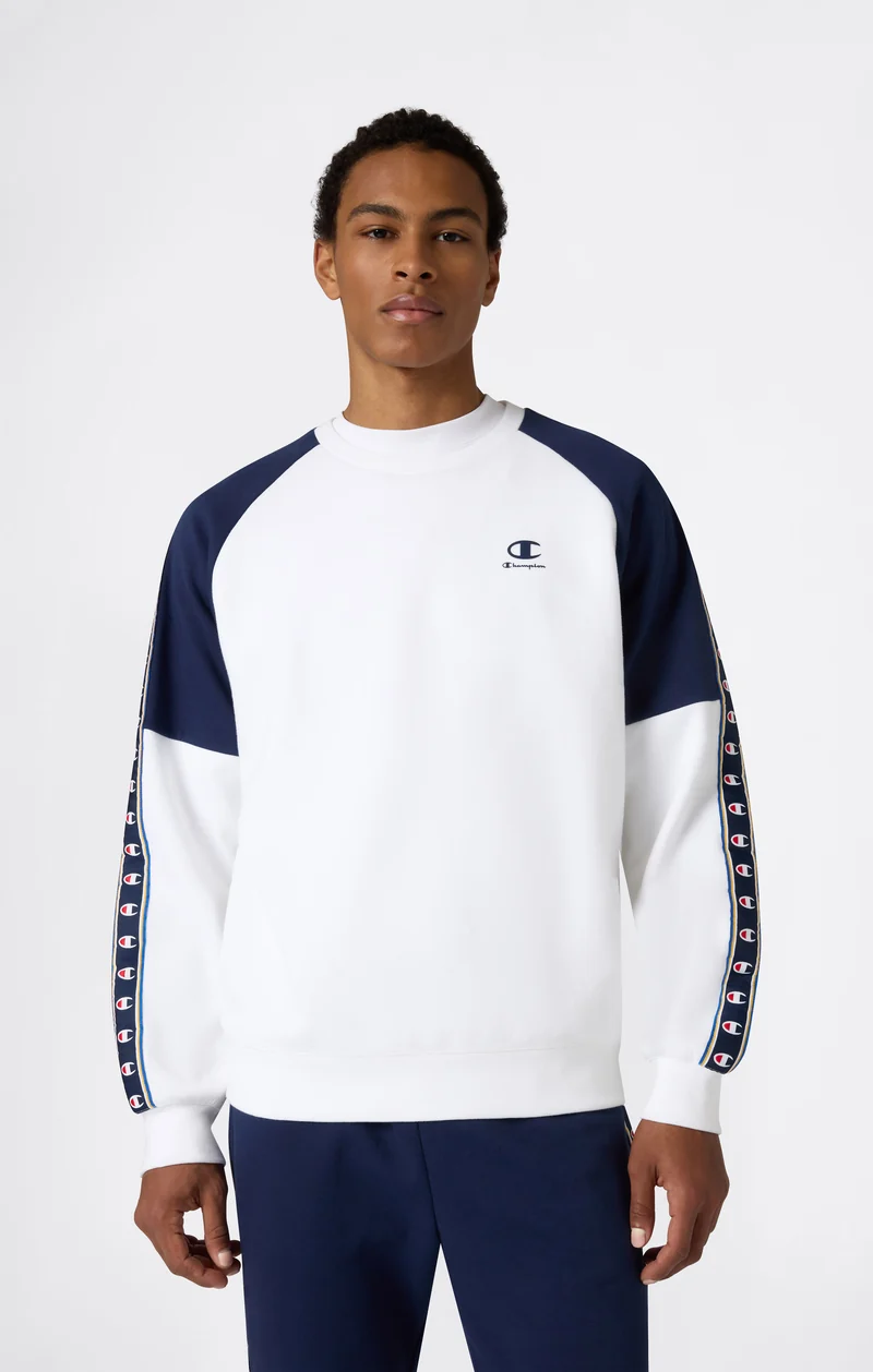 Men’s Interlock Tape Logo Crewneck Sweatshirt