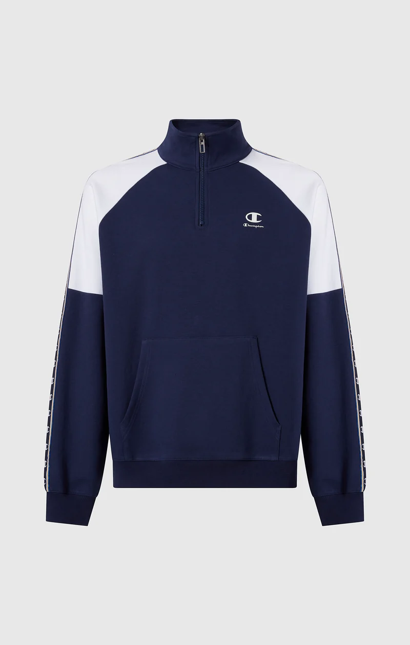 Men’s Interlock Half Zip Tape Logo Sweatshirt