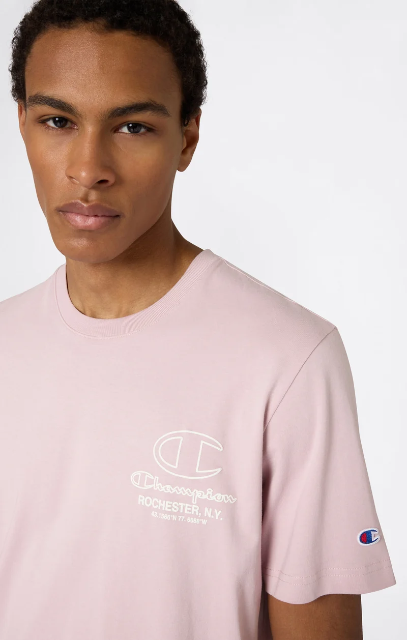 Men’s Crewneck T-Shirt With Puff Print Graphic