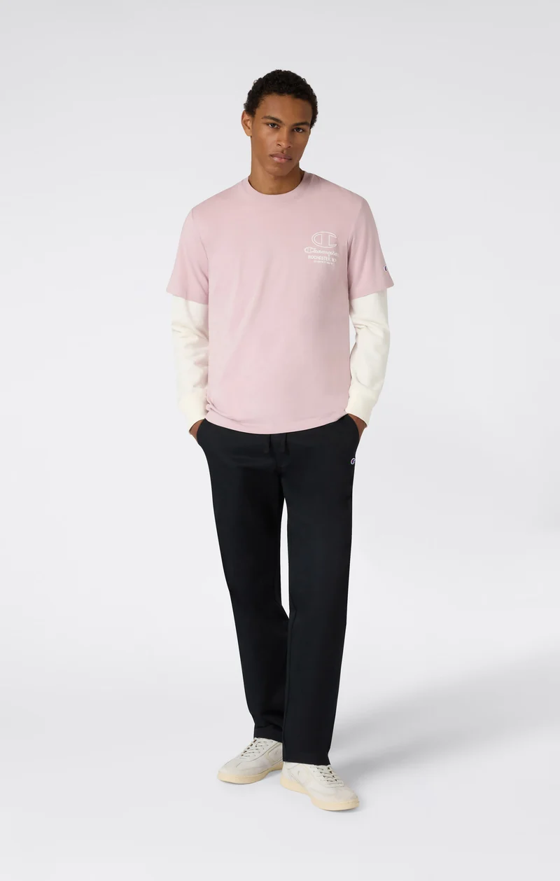 Men’s Crewneck T-Shirt With Puff Print Graphic