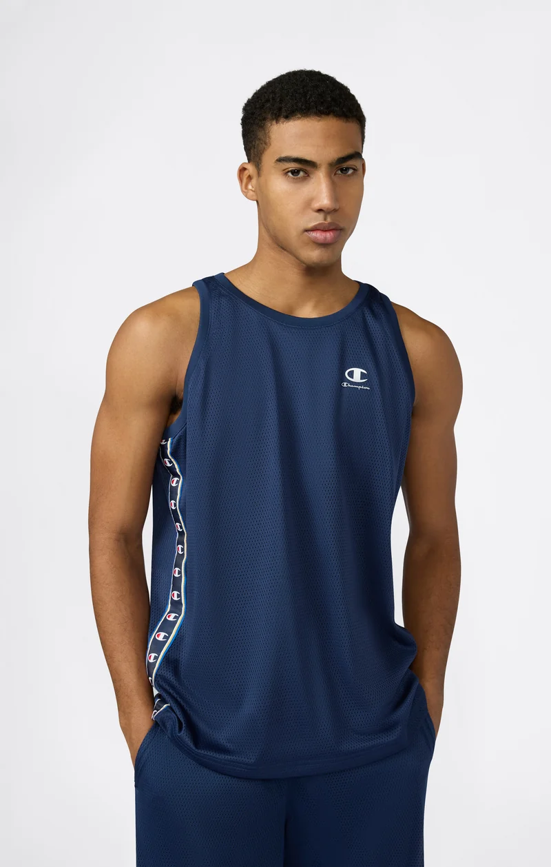 Men’s Mesh Tape Logo Tank Top