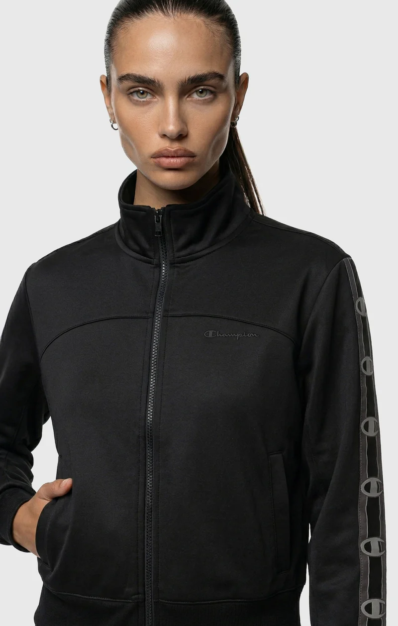 Women’s Full Zip Tape Logo Interlock Sweatshirt