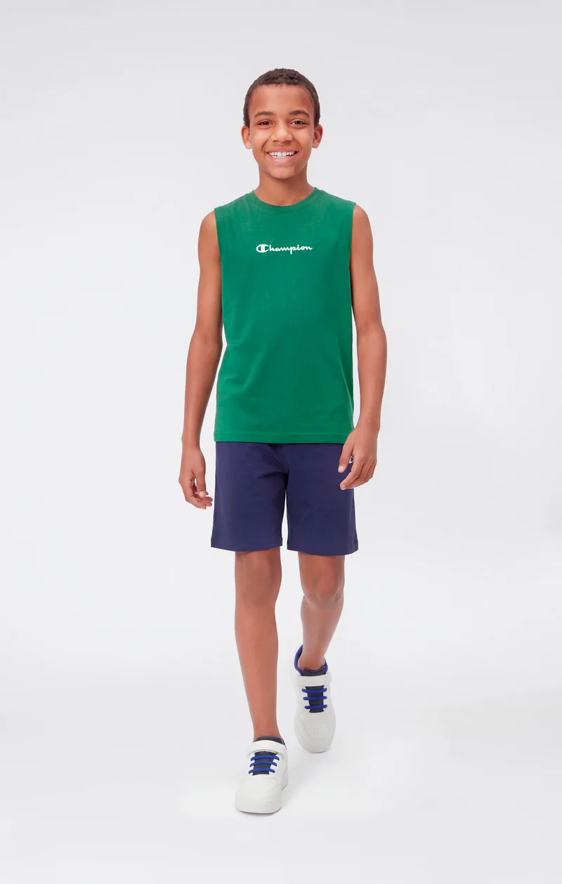 Boys’ Tank Top with Small Logo Icons